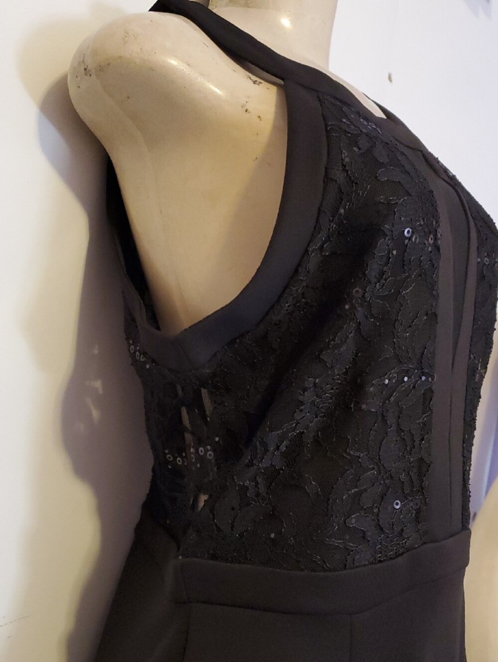 Enfocus Studio Black Sequin Sheath Midi Dress - Picture 3 of 12